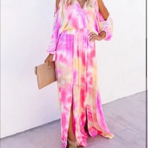 Tequila Sunrise Maxi dress